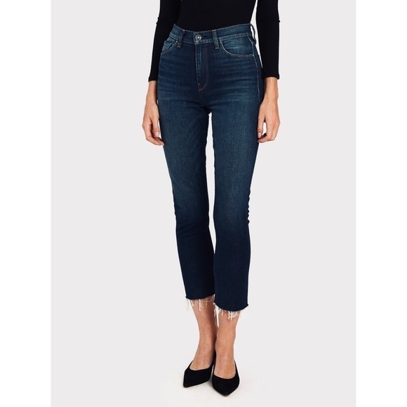 Hudson Holly High Rise Crop Straight Jeans 24 - Picture 1 of 11